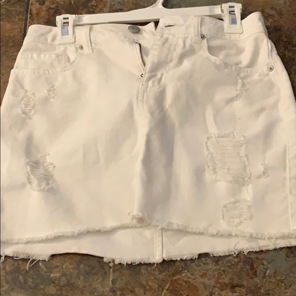 mini jean skirt